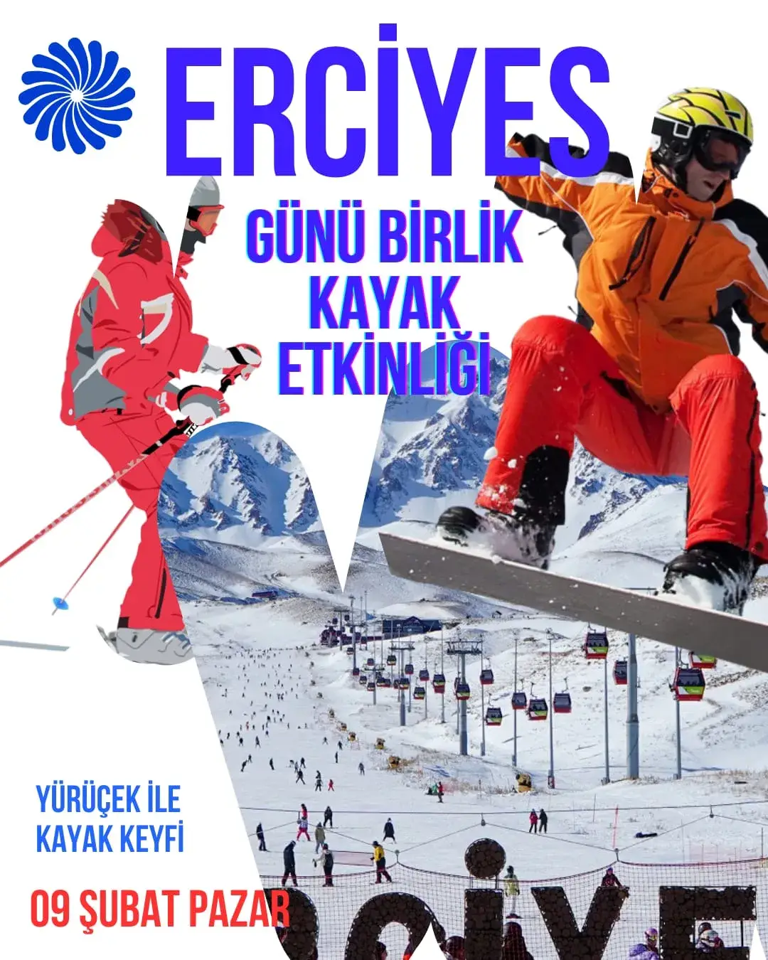 YÜRÜÇEK ile ERCİYES KAYAK ETKİNLİĞİ